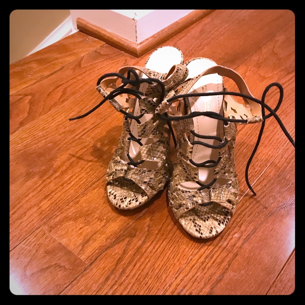 Snakeskin sandals
